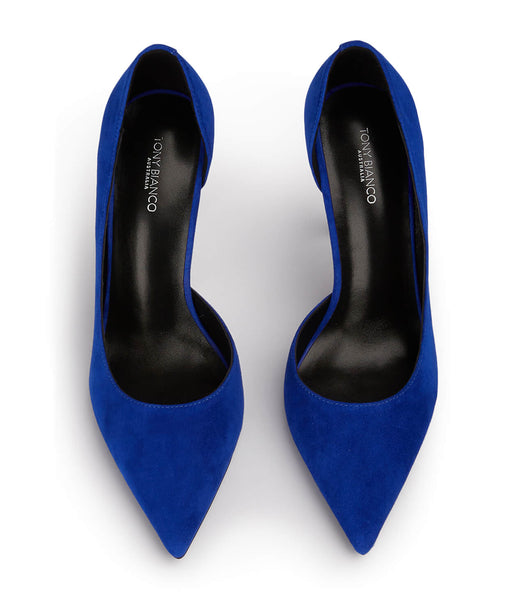 Azure Tony Bianco Alyx Azure Suede 10.5cm Stiletto Heels | FZAHY97655