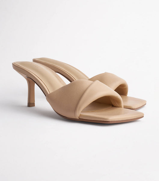 Beige Tony Bianco Alexa Beech Nappa 6.5cm Bridal Heels | QZAWA44090