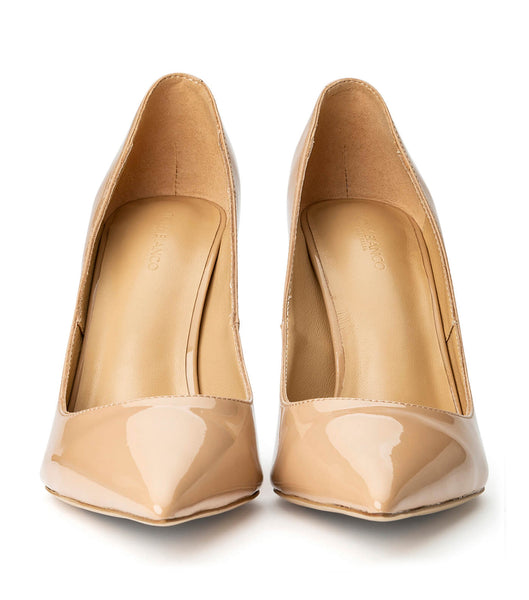 Beige Tony Bianco Anja Nude Patent 10.5cm Bling Heels | GZAUC41724