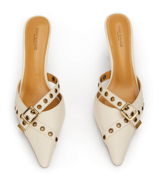 Beige Tony Bianco Savoir Bone Venice 8cm Low Heels | GZAUC25346