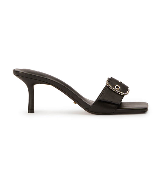 Black Tony Bianco Amy Black Nappa 6.5cm Low Heels | ZAJKU17421