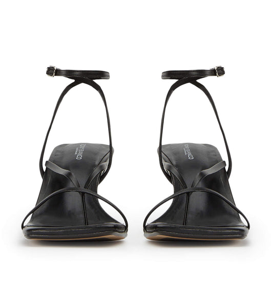 Black Tony Bianco Avi Black Nappa 6.5cm Low Heels | MZAFT20554