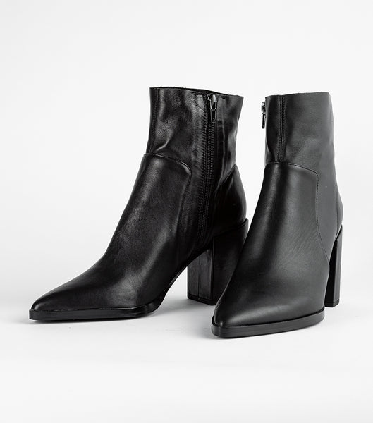Black Tony Bianco Brazen Black Luxe 8.5cm Ankle Boots | YZAVQ17889