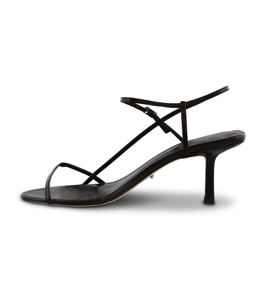 Black Tony Bianco Caprice Black Kid 7cm Strappy Heels | PZAER55498