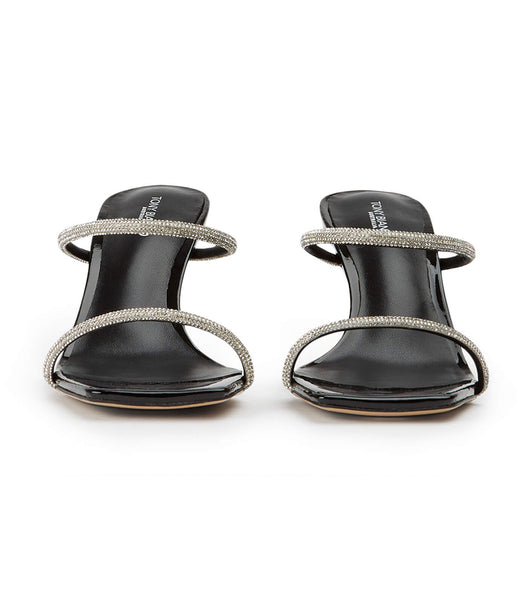 Black Tony Bianco Chase Black Patent 8.5cm Low Heels | ZADFL11977