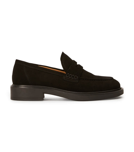 Black Tony Bianco Cherish Black Suede 4.5cm Loafers | BZASD98522