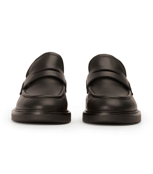 Black Tony Bianco Cherish Black Turin 4.5cm Loafers | DZAVO99686