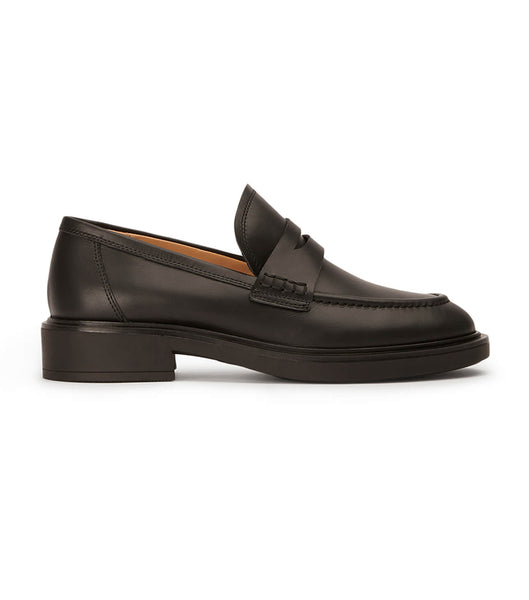 Black Tony Bianco Cherish Black Turin 4.5cm Loafers | DZAVO99686