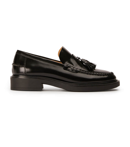 Black Tony Bianco Colt Black Hi Shine 4.5cm Loafers | ZZANQ22361