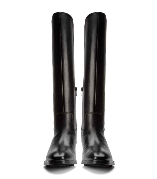 Black Tony Bianco Eleanor Black Como 4cm Knee High Boots | EZAVG79830