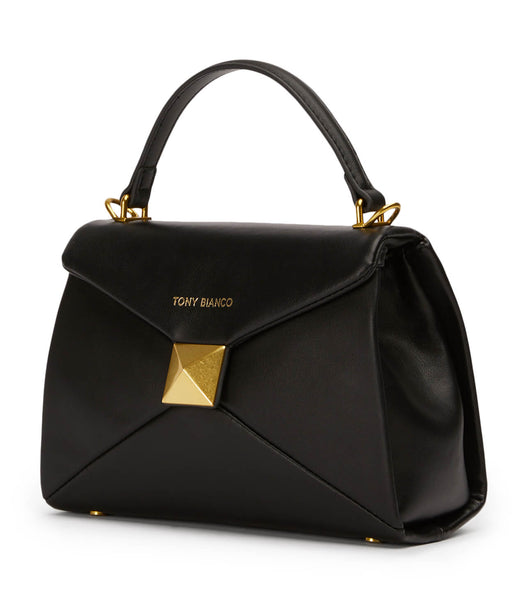 Black Tony Bianco Eve Black Leather Mini Handbags Accessories | BZASD29610