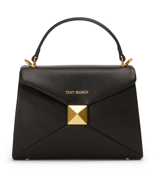 Black Tony Bianco Eve Black Leather Mini Handbags Accessories | BZASD29610