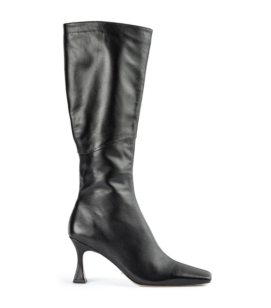 Black Tony Bianco Fantasy Black Venice 8cm Knee High Boots | ZAICD42296