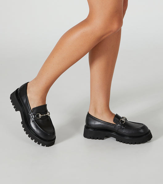 Black Tony Bianco Greer Black Como 4cm Loafers | XZAGW58240