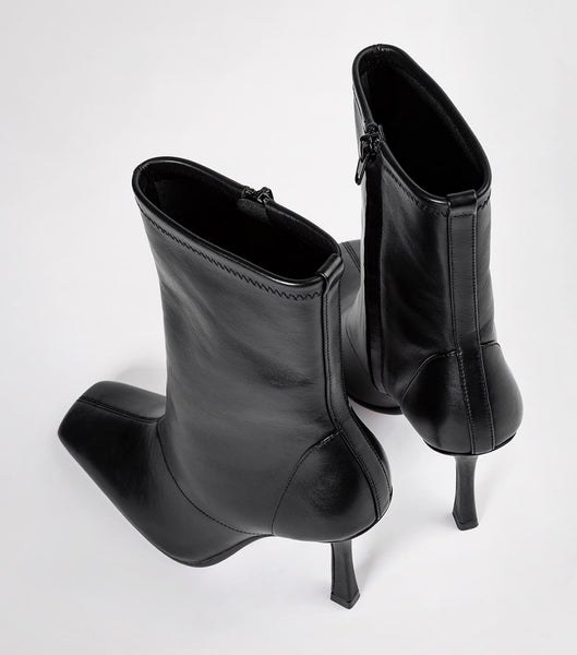 Black Tony Bianco Halsey Black Como 10.5cm Ankle Boots | MZAFT78812