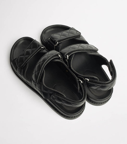 Black Tony Bianco Hiranni Black Sheep Nappa 3.5cm Slides | FZAUI50603