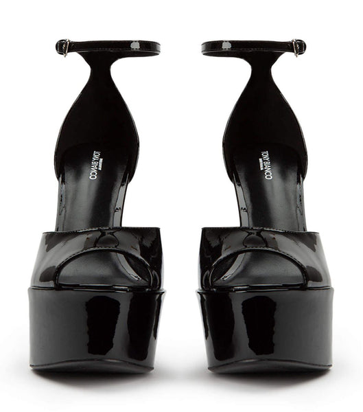 Black Tony Bianco Jayze Black Patent 14cm Block Heels | GZAEC44414