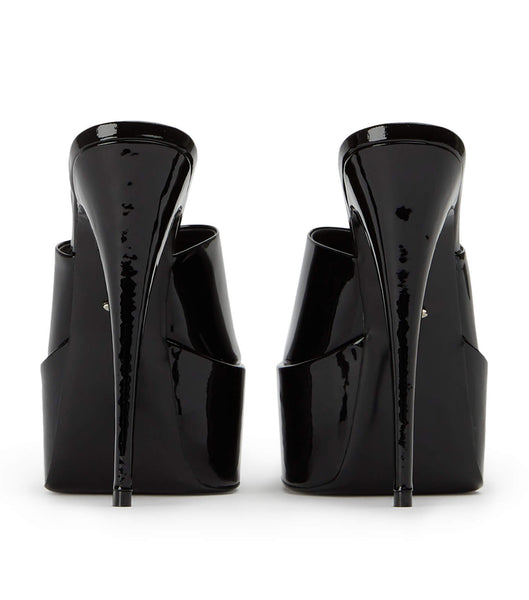 Black Tony Bianco Jordyn Black Patent 15cm Platform Shoes | BZASO89162