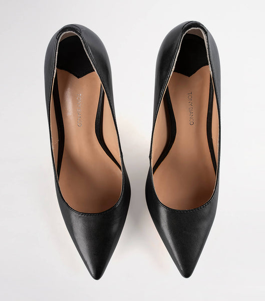 Black Tony Bianco Lotus Black Como 10.3cm Stiletto Heels | ZAJKU59306