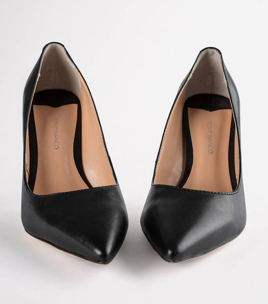Black Tony Bianco Lotus Black Como 10.3cm Stiletto Heels | ZAJKU59306