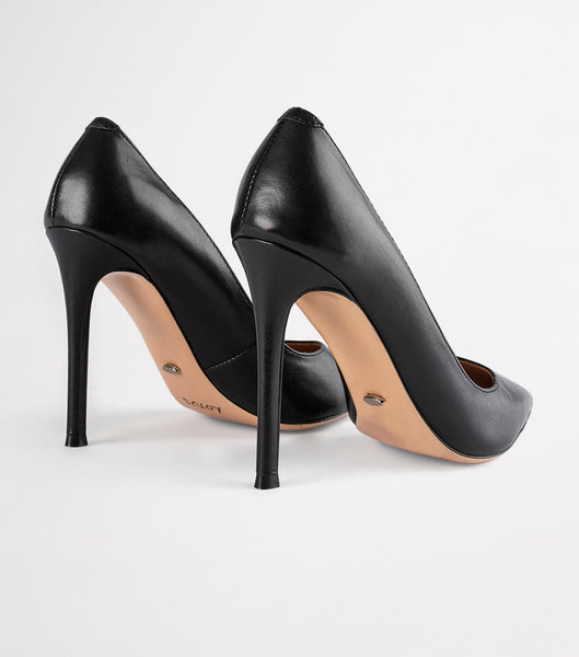 Black Tony Bianco Lotus Black Como 10.3cm Stiletto Heels | ZAJKU59306