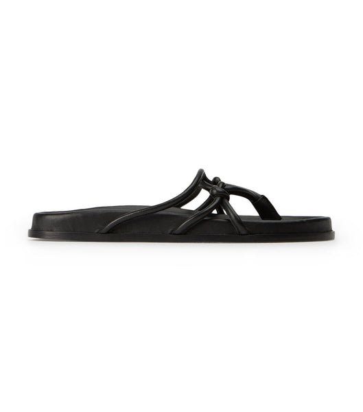 Black Tony Bianco Luelle Black Nappa Sandals | GZAEC89339