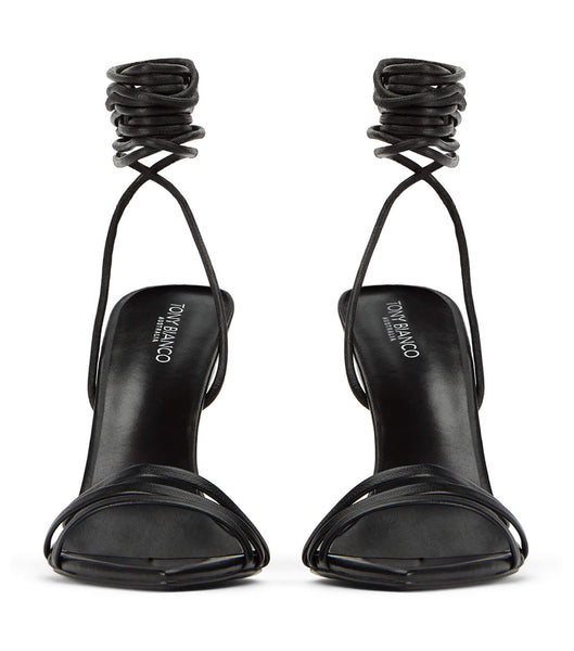 Black Tony Bianco Mavis Black Nappa 10.5cm Stiletto Heels | ZAQAV48560