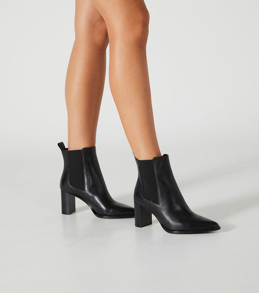 Black Tony Bianco Piston Black Como 7.5cm Ankle Boots | ZAIIZ94576