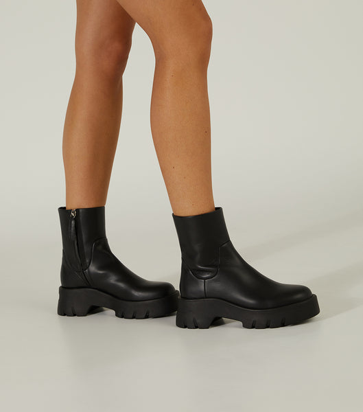 Black Tony Bianco Rumble Black Turin 5.5cm Combat Boots | TZAWZ86505