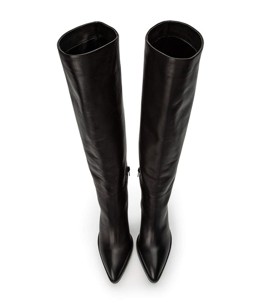 Black Tony Bianco Skyla Black Como 9cm Mid Calf Boots | QZAWA43191