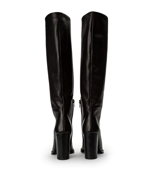 Black Tony Bianco Skyla Black Como 9cm Mid Calf Boots | QZAWA43191