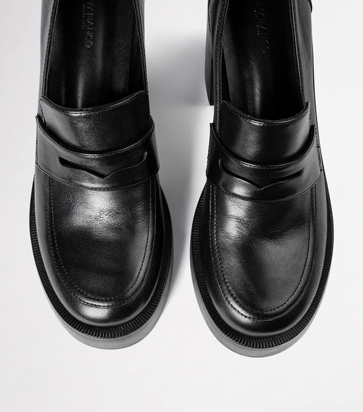 Black Tony Bianco Taranto Black Como 9cm Loafers | XZABH37008