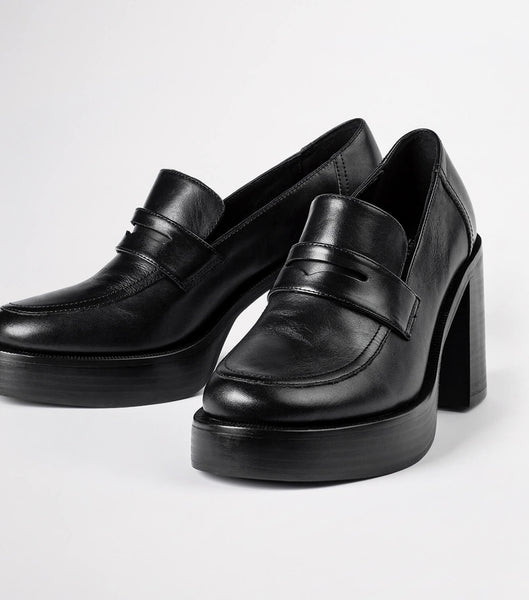 Black Tony Bianco Taranto Black Como 9cm Loafers | XZABH37008