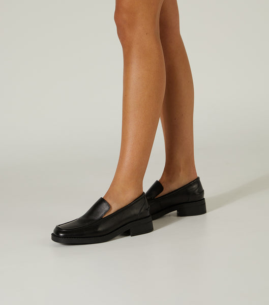 Black Tony Bianco Teddy Black Como 4cm Loafers | ZAZDE14643