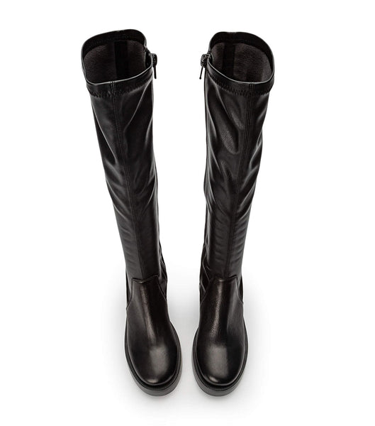 Black Tony Bianco Tibby Black Venice/Black Venezia 9cm Knee High Boots | UZATG44664