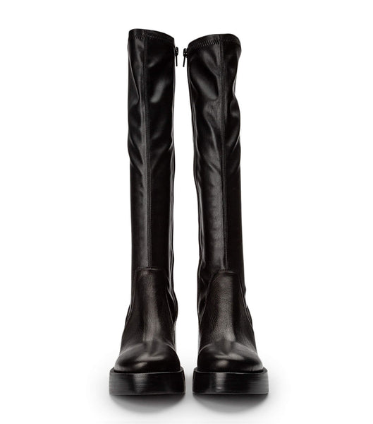 Black Tony Bianco Tibby Black Venice/Black Venezia 9cm Knee High Boots | UZATG44664