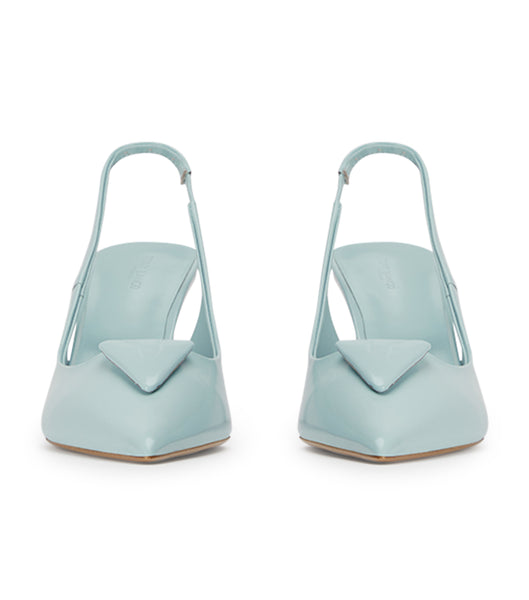Blue Tony Bianco Bertie Sky Hi Shine 7.5cm Low Heels | LZASX99321