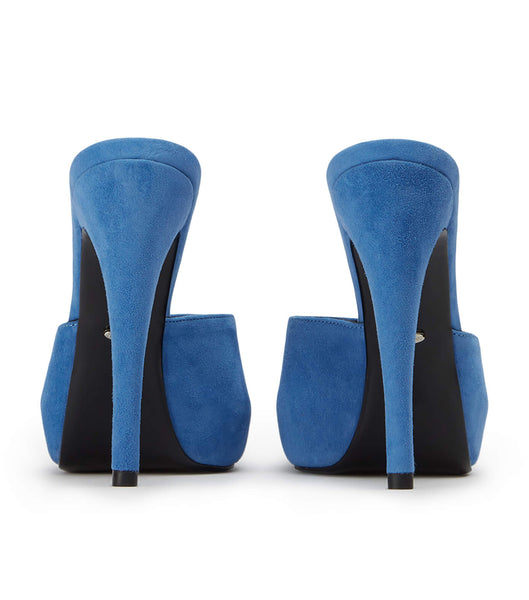 Blue Tony Bianco Love Blue Suede 12cm Stiletto Heels | ZACVG68450
