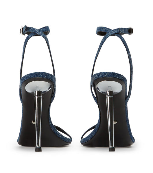 Blue Tony Bianco Myra Blue Denim 10.5cm Event Heels | LZASX92451