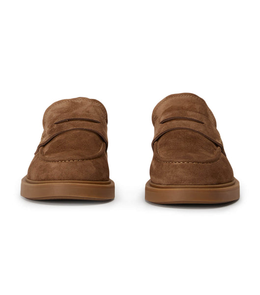 Brown Tony Bianco Cherish Saddle Suede 4.5cm Loafers | ZACVG41537