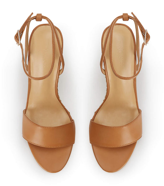 Brown Tony Bianco Gizmo Tan Como 11cm Wedges | ZAEAH39472