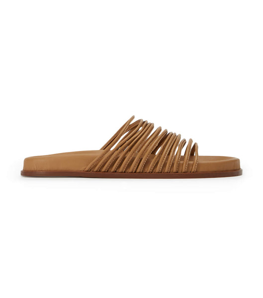 Brown Tony Bianco Libi Biscuit Nappa Footbeds | QZAWA62270