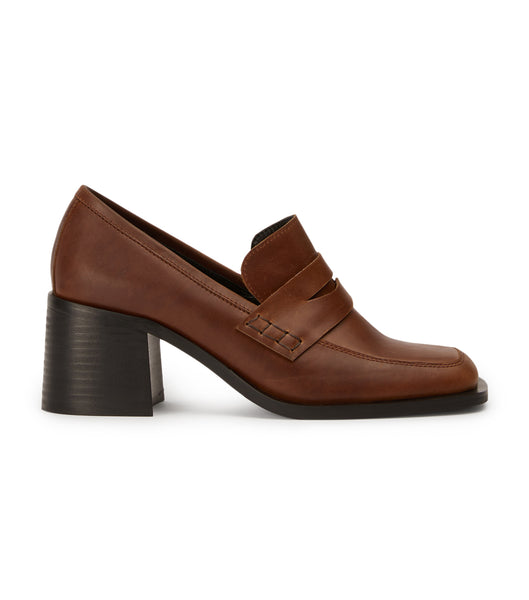 Brown Tony Bianco Lomax Cognac 6.5cm Loafers | MZAHR74254