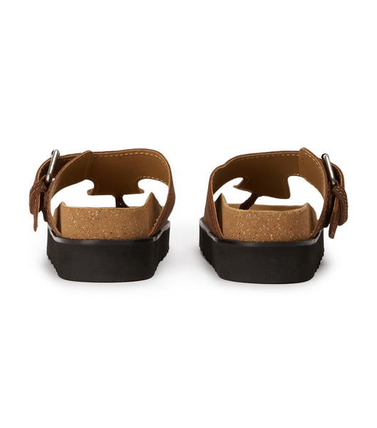 Brown Tony Bianco Marlo Choc Suede 3cm Flat Sandals | XZABH14304