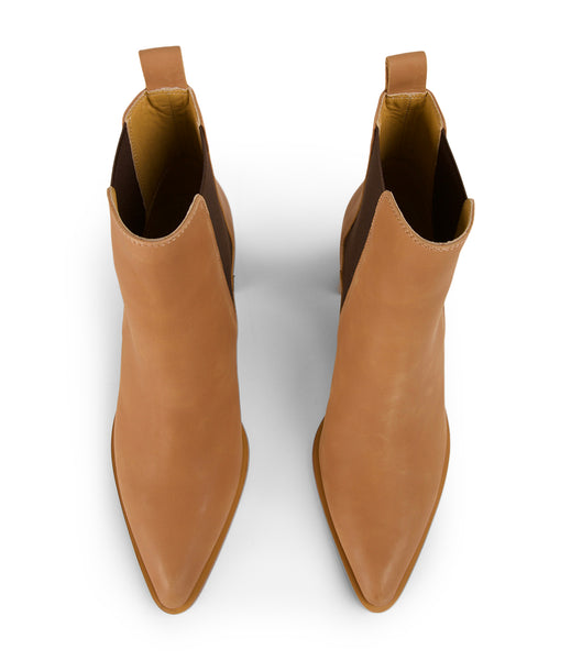 Brown Tony Bianco Piston Caramel Diesel/Choc Wax 7.5cm Ankle Boots | GZAEC66693
