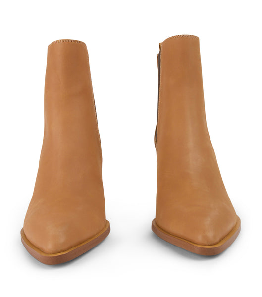 Brown Tony Bianco Piston Caramel Diesel/Choc Wax 7.5cm Ankle Boots | GZAEC66693