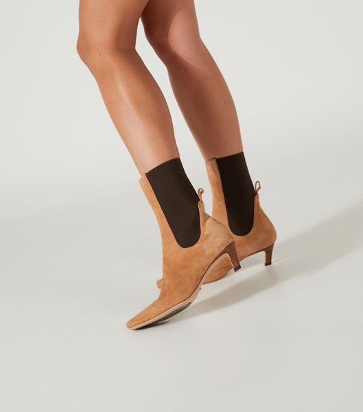 Brown Tony Bianco Verona Butterscotch Suede 5cm Ankle Boots | ZAJZR49611