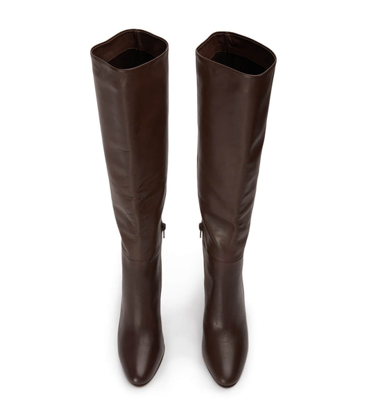 Chocolate Tony Bianco Boss Choc Como 9.5cm Knee High Boots | ZZAMJ52155