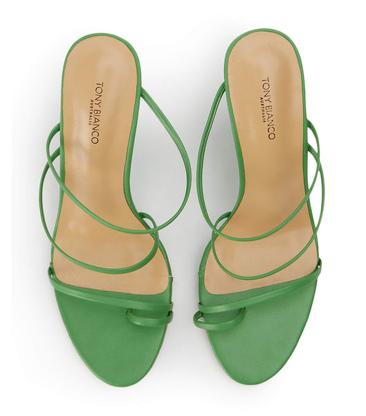 Green Tony Bianco Gaia Acid Green 11cm Wedges | BZASD49676