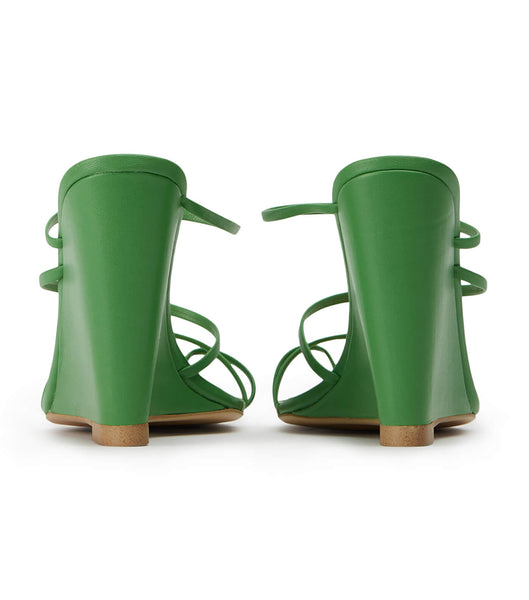 Green Tony Bianco Gaia Acid Green 11cm Wedges | BZASD49676